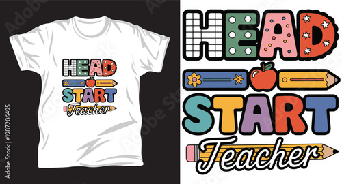 Teacher graphic vector t shirt design print