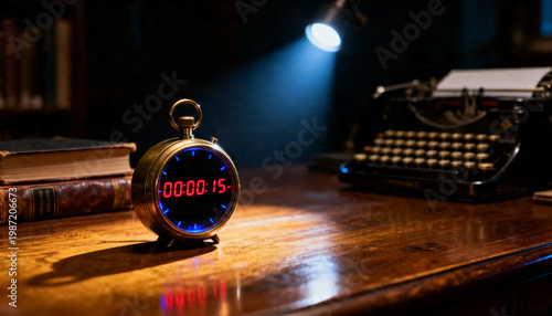 Limited deal concept, countdown timer visual with soft glow