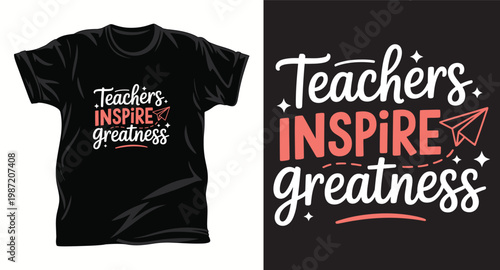 Teacher graphic vector t shirt design print