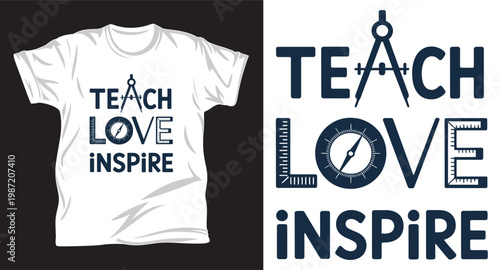 Teacher graphic vector t shirt design print