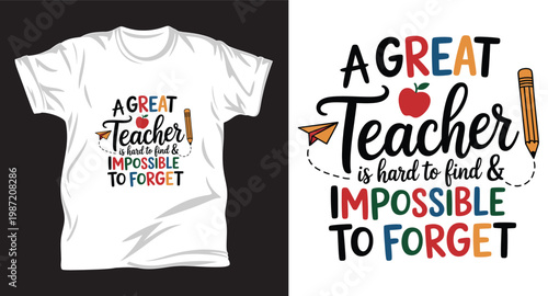 Teacher graphic vector t shirt design print