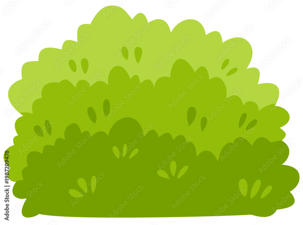 Fototapeta premium Garden green bush. Green bush and grass element.