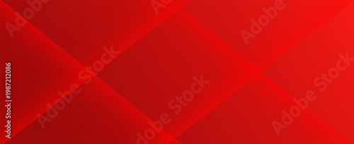 Red banner background abstract, colorful, red gradations, slash abstract, memphis, vector