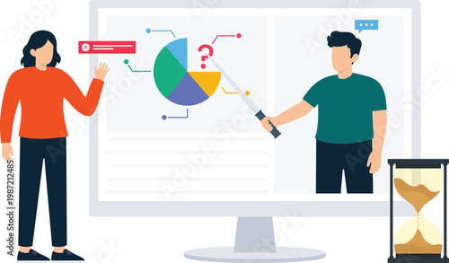 Man online shopping secure transaction digital commerce flat design mobile retail discount offer secure payment colorful t-shirts clothing store web interface