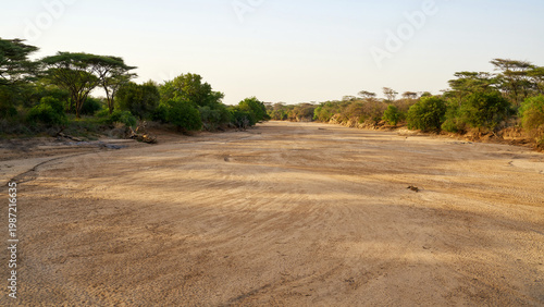The dried-up Turmi River in the Omo Valley in southern Ethiopia.