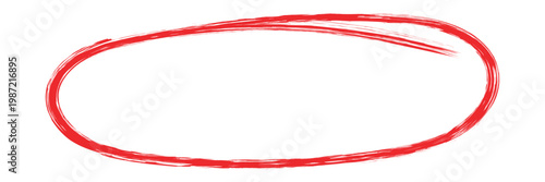 Yellow circle, pen draw. Highlight hand drawing different circles isolated on background. Handwritten red circle. For marking text, numbers, marker pen, pencil, and text check, vector illustration.