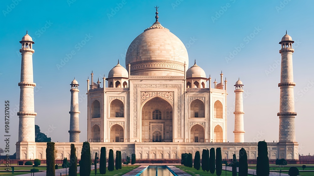 Fototapeta premium taj mahal in agra india