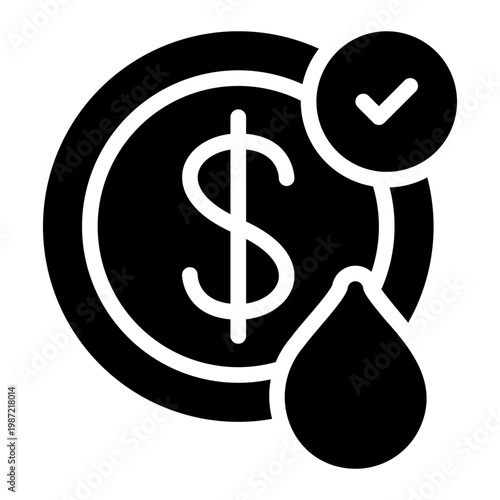 liquidity glyph icon