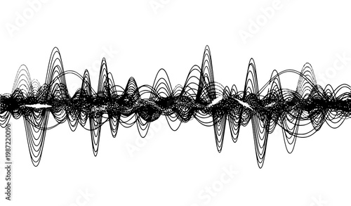 AI Data Flow Wave Futuristic Digital Technology Background Vector