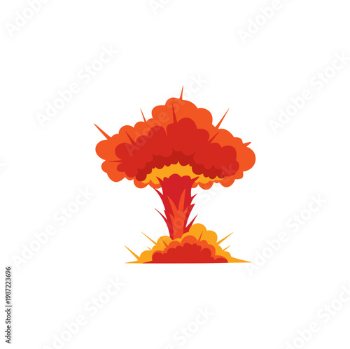 nuclear explosion Illustration 
