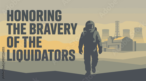 Honoring the Bravery of the Liquidators Graphic with Silhouette