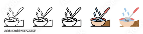 Ladle Icon With Differences and Colors