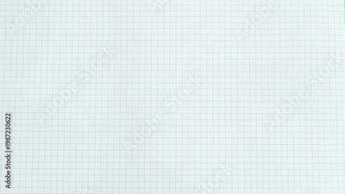 crumpled graph paper unfolding and folding back on green screen background, Crumpled Grid Paper Reveal Transition - Green Screen Loop, suitable for content, video editing, presentation,ads, 4K footage