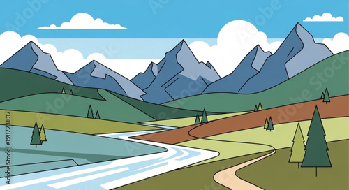 mountain road in the mountains