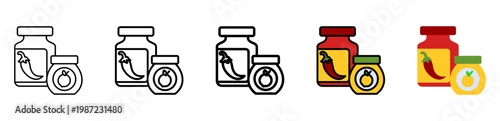 Jar Icon With Differences and Colors