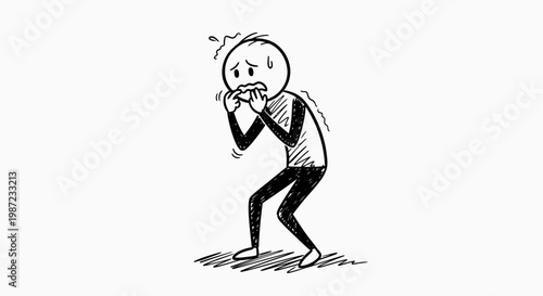 A man experiencing stress and anxiety.