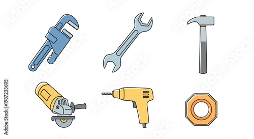 Tools for construction and repair work.