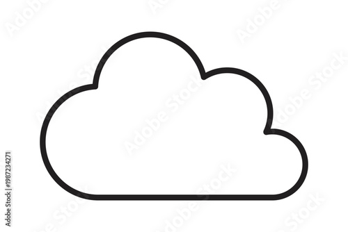 A simple cloud symbol
