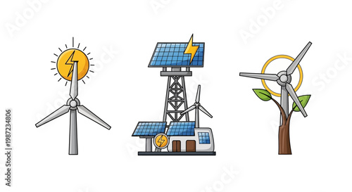 Wind Turbines Renewable Energy Sources.