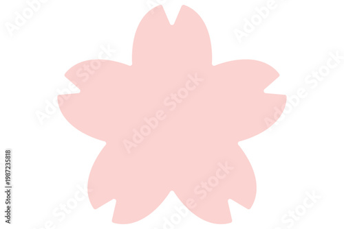 Simple cherry blossom illustration frame