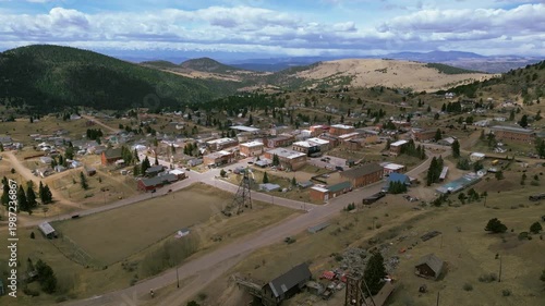 Small mountain town in rural United States 