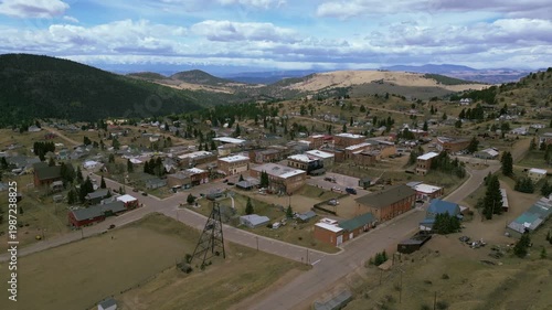 Cripple Creek casino town Colorado in the early spring on a beautiful day 