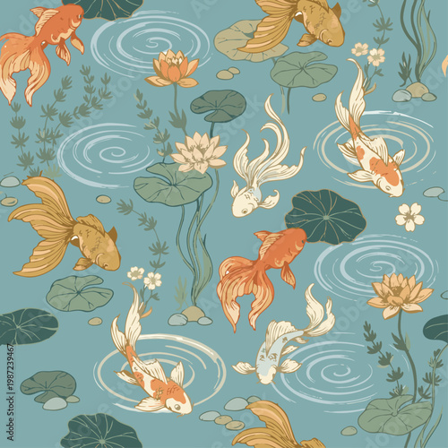 Goldfish_Pastel-Color_Pattern