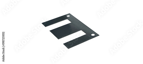 Tableau sur toile Ferrite core for transformers on a white background.