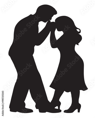 Silhouette of a couple