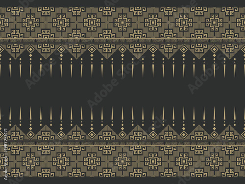 geometric ethnic vintage batik wallpaper seamless pattern motif classic modern fashion element art