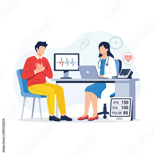 A businessman sitting at a desk working on a laptop in an office environment