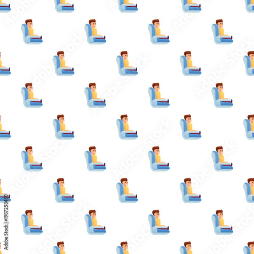 Child passenger sitting in a blue car seat illustrating vehicle safety