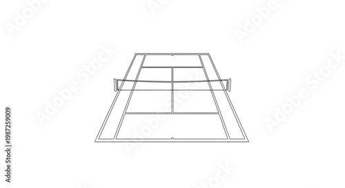 A simple line drawing of a tennis net.