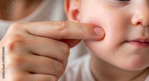 Gentle Cheek Pinch Gesture