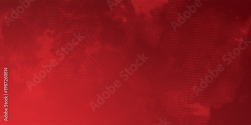 Red diagonal geometric shape with halftone. Modern fiber textured vector eps 10