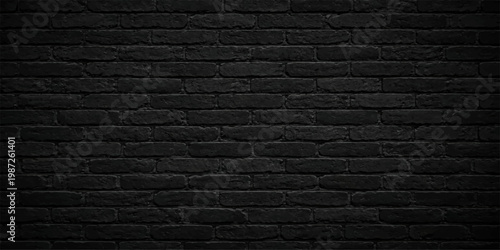 An abstract grunge background featuring a black leather texture layered over a rough vintage brick wall pattern with distressed concrete surface details