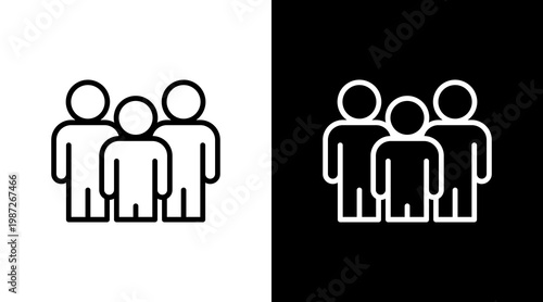 Team White Icon Set Design