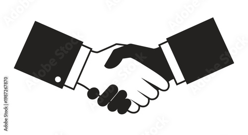Handshake between two business partners.