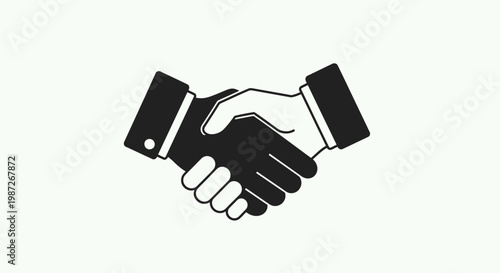 Handshake agreement between two people.