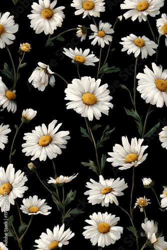 Background with daisies on it