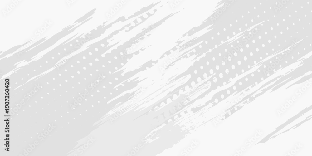 Obraz premium Dot white gray wave light technology texture background. Abstract big data digital concep