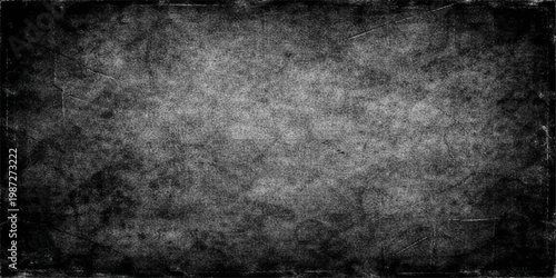 A dark grunge background featuring an aged concrete wall texture and vintage paper elements with a rough dirty surface design