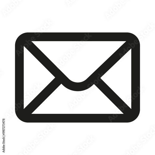 Message icon. Modern message clean isolated line icon for communication systems, ideal for chat, texting, notifications and digital messaging interfaces.