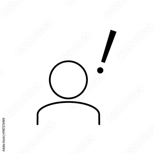 人のマークを用いて、気づきを表現したアイコン