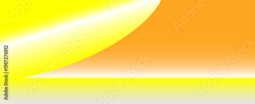 yellow gradient studio room background for art work of product display. vector