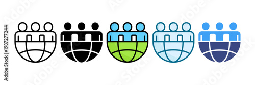 Culture Icon Set Multiple Style Collection