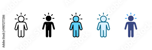 Person Icon Set Multiple Style Collection