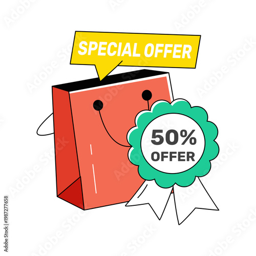 Trendy vector design of best buy product 