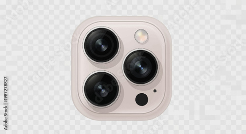 Close-up of dual camera lenses on a smartphone