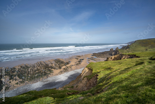 Morning sunlight hits the South West Coast